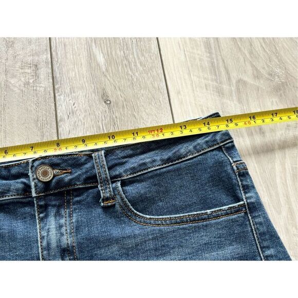 KanCan Los Angeles leopard distressed jean shorts size M - Picture 7 of 11